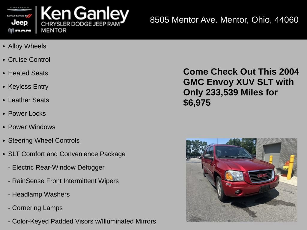 Used 2004 GMC Envoy XUV SLT w/ 1SD Preferred Equipment Group AWD/4WD image 5