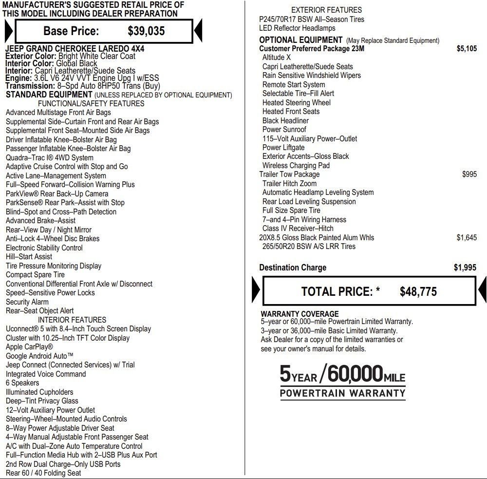 New 2025 Jeep Grand Cherokee Altitude image 2