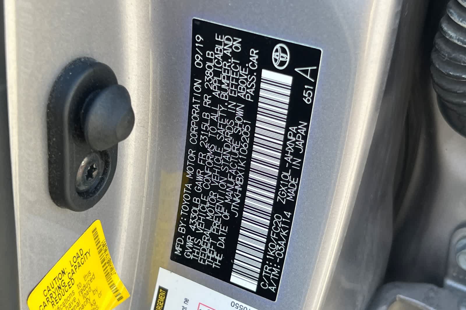 Certified 2019 Toyota C-HR LE FWD image 31