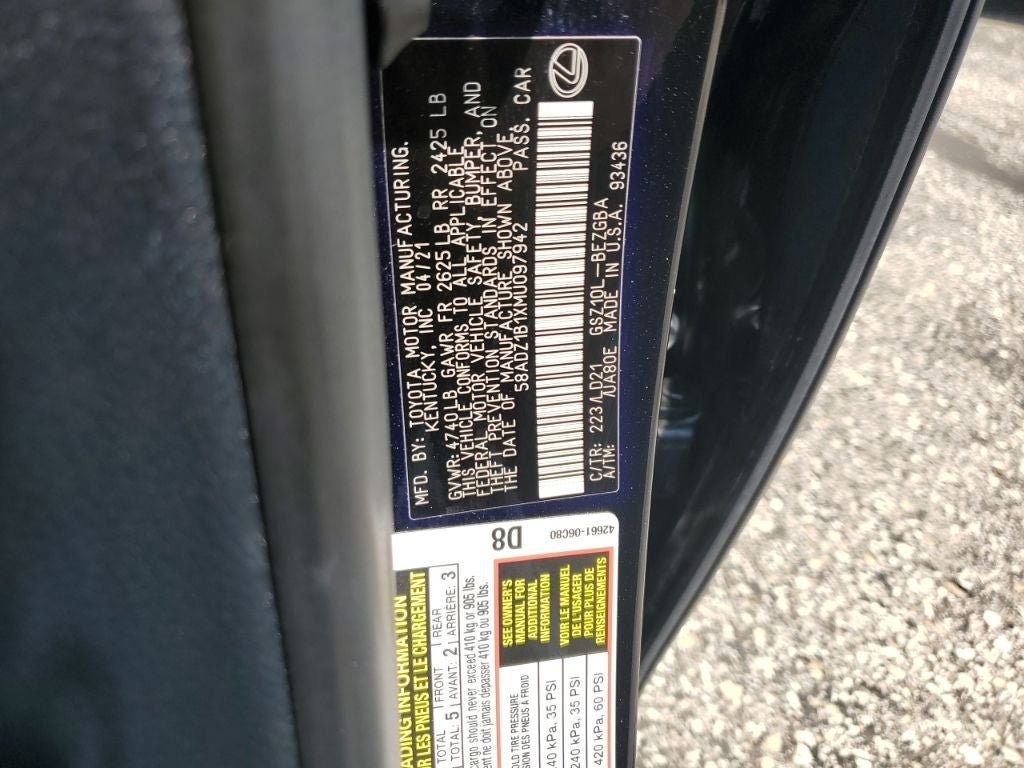 Used 2021 Lexus ES 350 w/ Premium Package FWD image 71