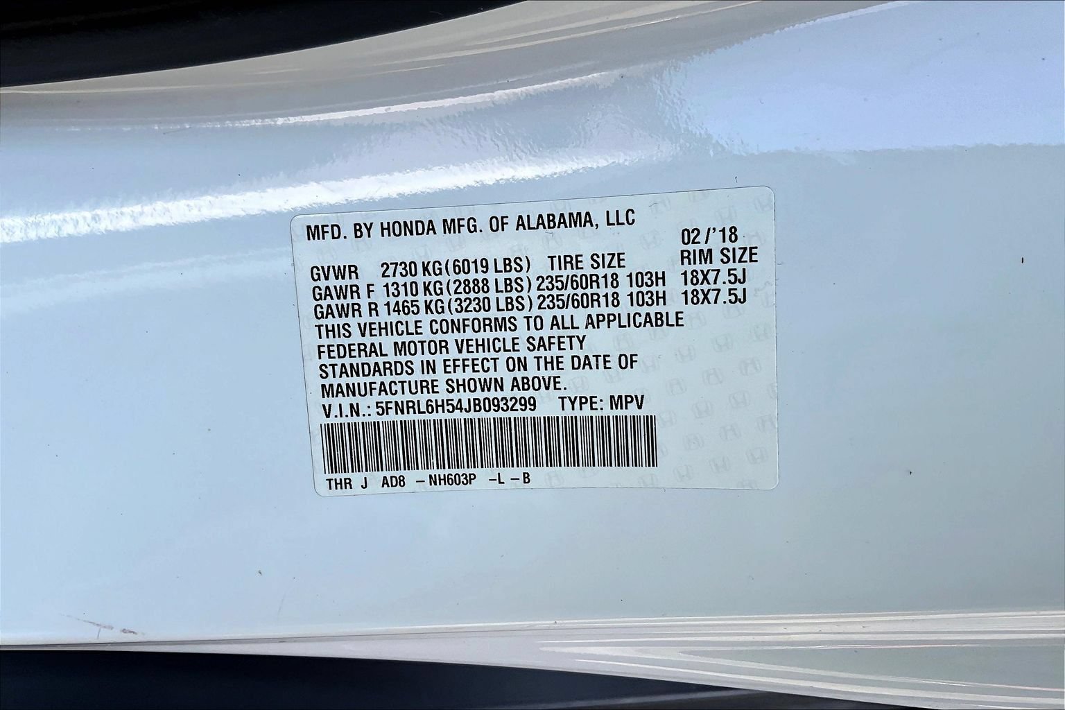 Used 2018 Honda Odyssey EX image 16