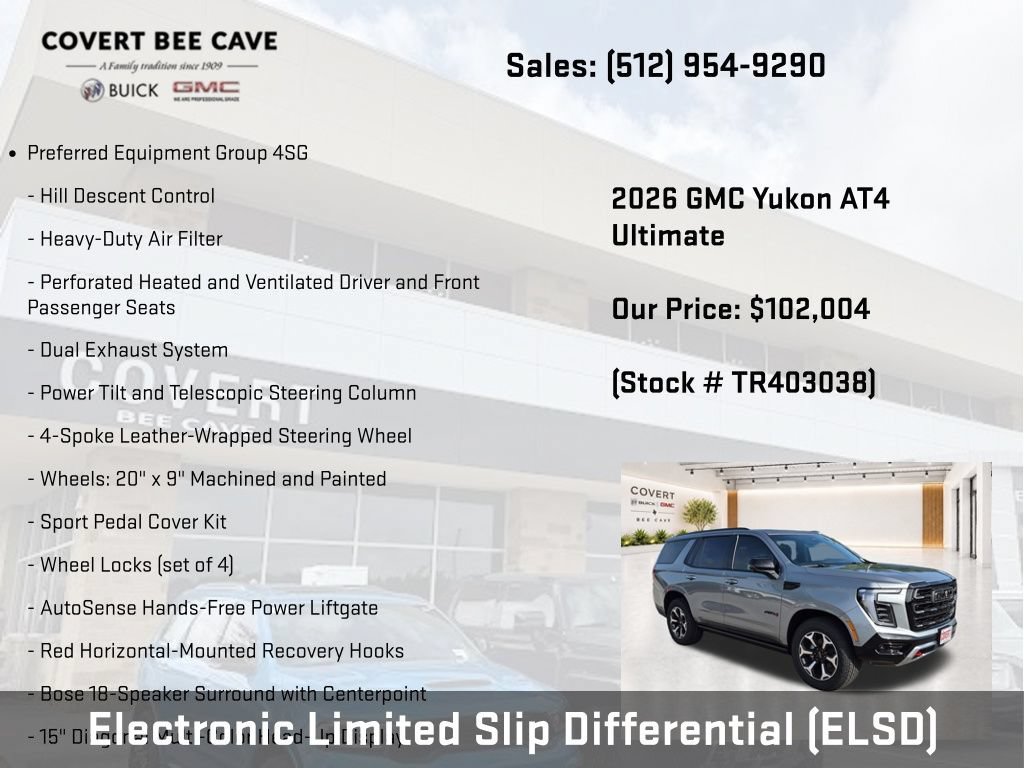 New 2026 GMC Yukon AT4 Ultimate AWD/4WD image 16
