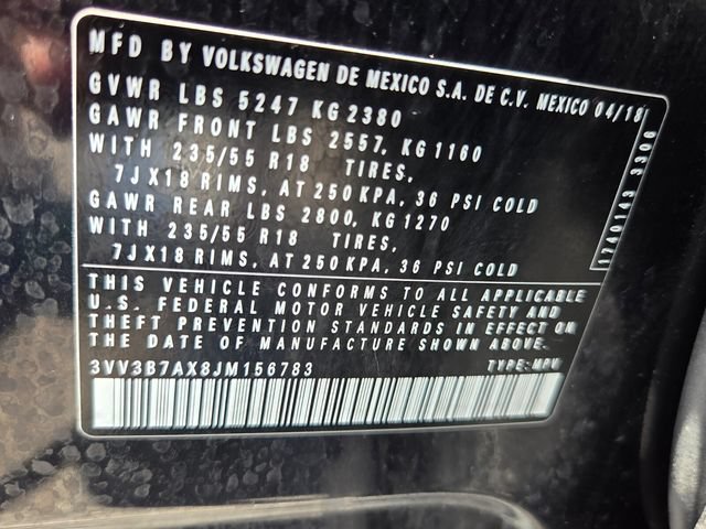 Used 2018 Volkswagen Tiguan SEL FWD image 21