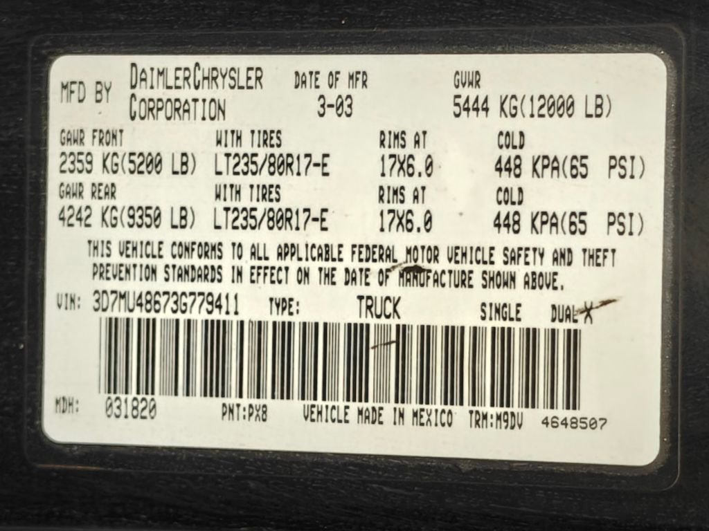 Used 2003 Dodge Ram 3500 Truck SLT image 41