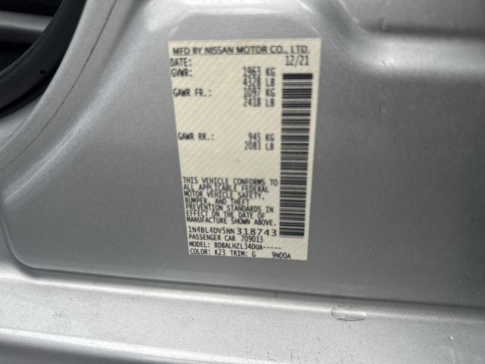 Used 2022 Nissan Altima 2.5 SV image 25