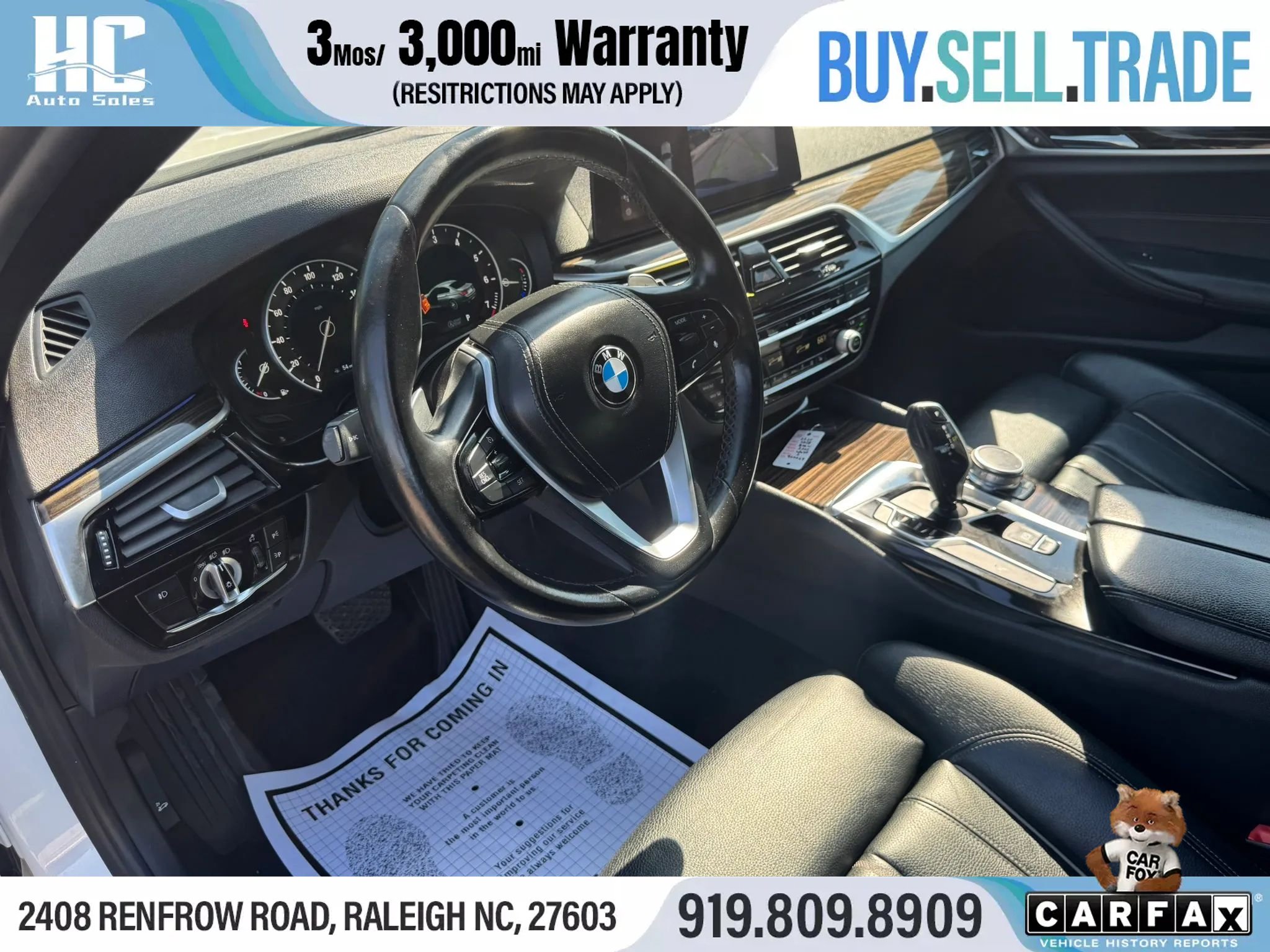 Used 2018 BMW 530i w/ Premium Package RWD image 13