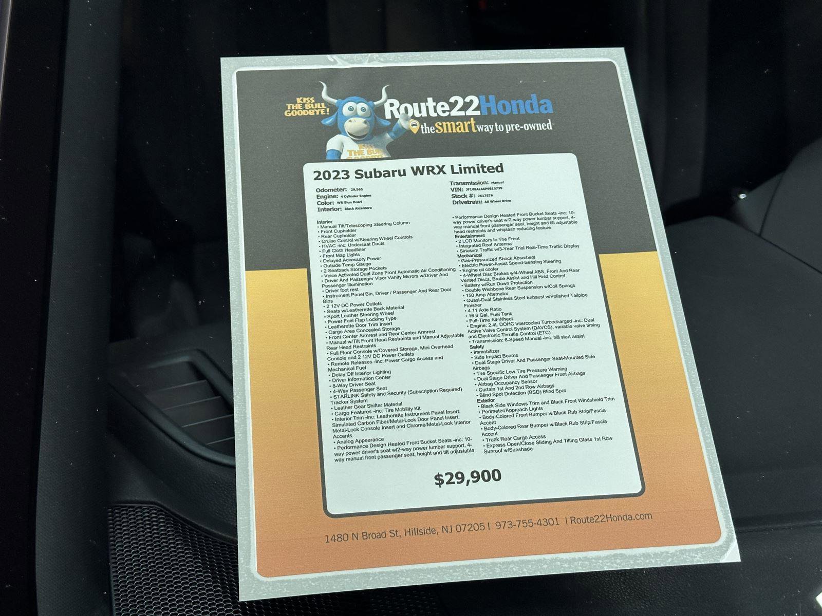 Used 2023 Subaru WRX Limited image 39