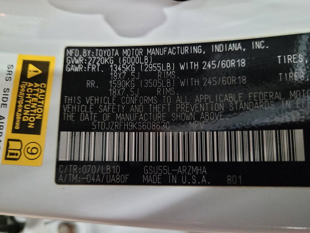 Used 2019 Toyota Highlander XLE image 33