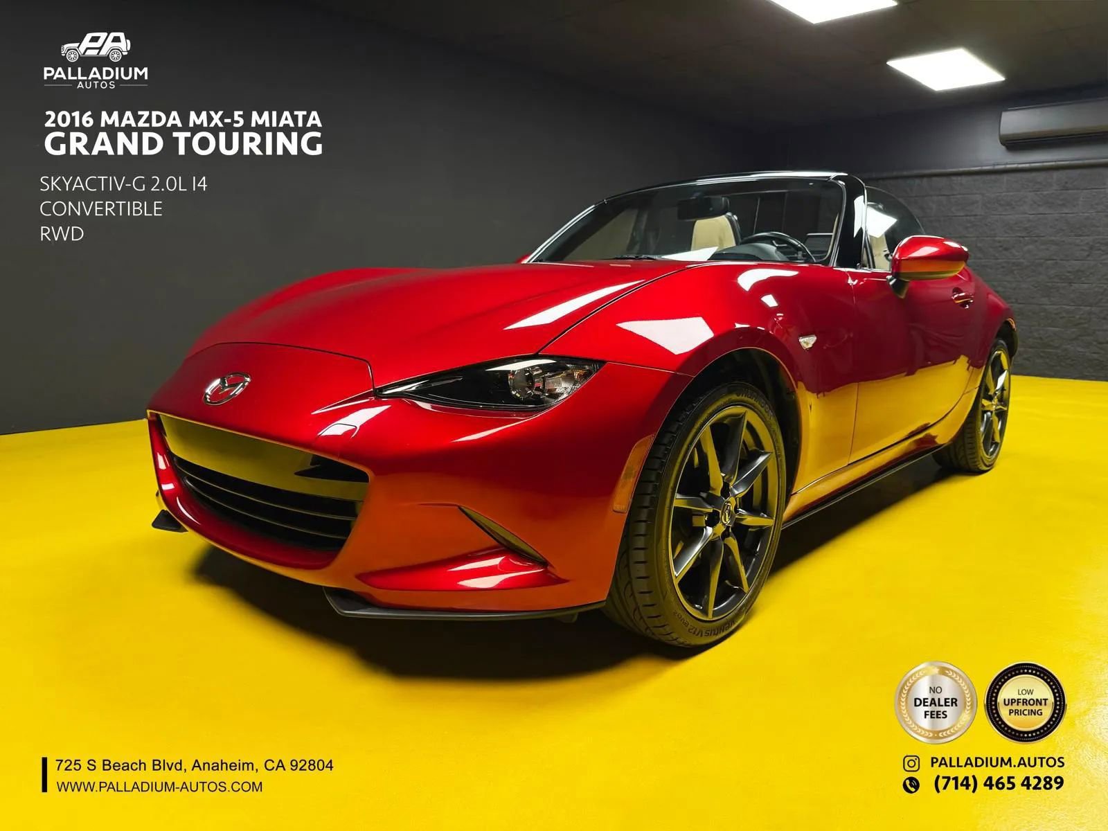 Used 2016 MAZDA MX-5 Miata Grand Touring