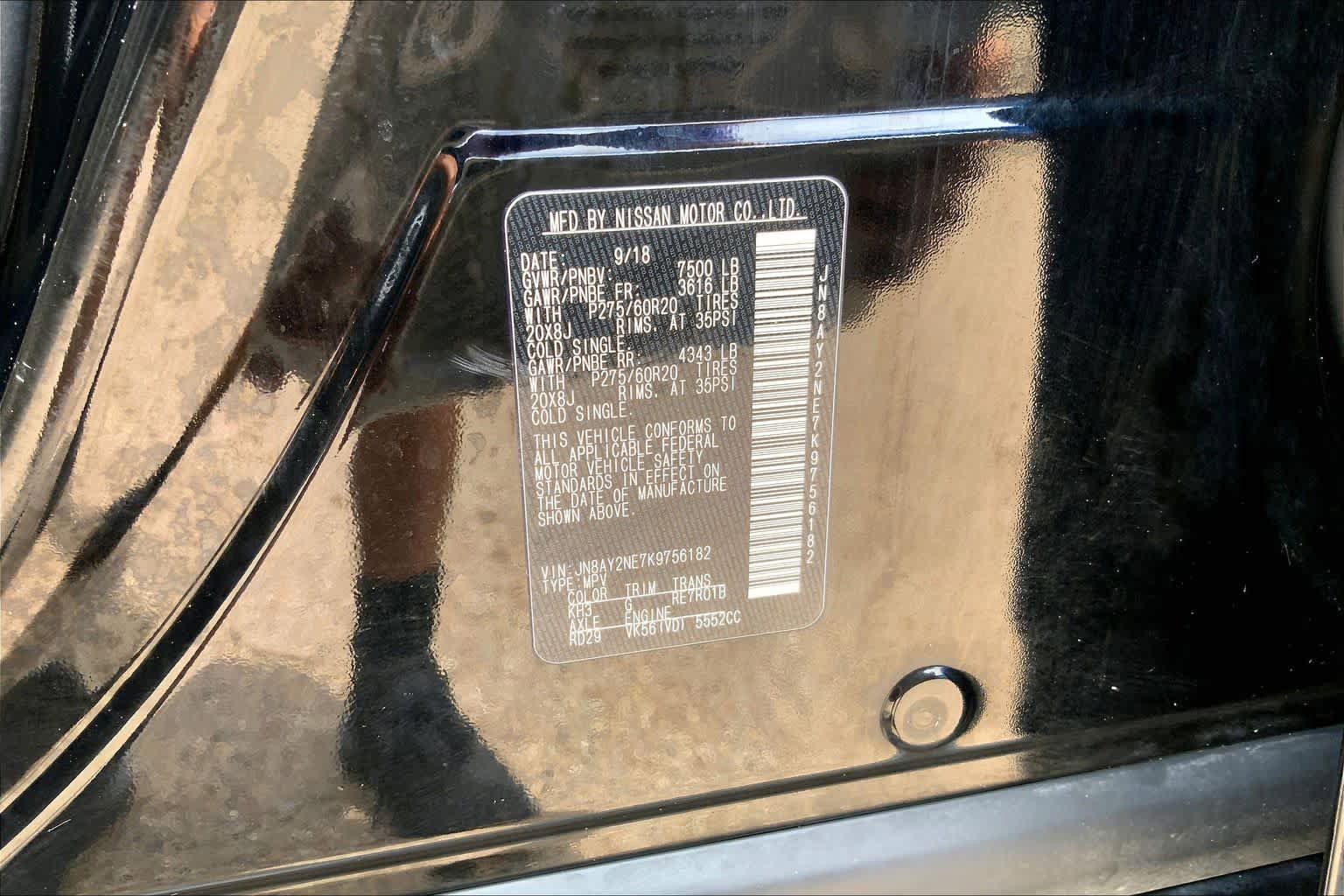 Used 2019 Nissan Armada Platinum w/ Captain's Chairs Package AWD/4WD image 37