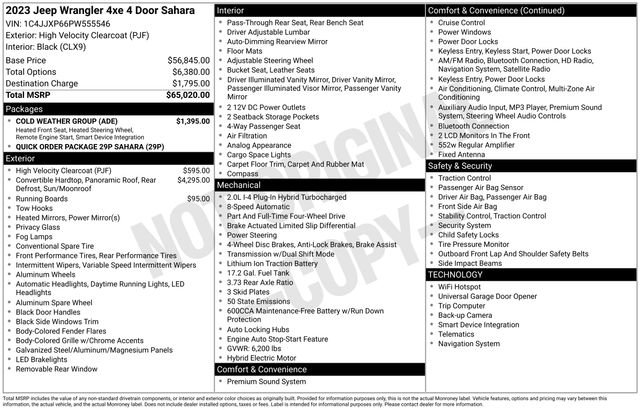 Used 2023 Jeep Wrangler Sahara 4xe w/ Cold Weather Group image 12