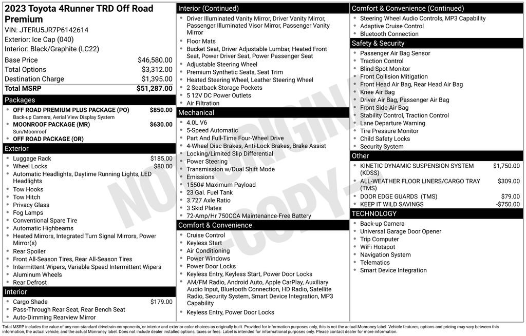 Used 2023 Toyota 4Runner TRD Off-Road Premium w/ Off Road Premium Plus Package image 33