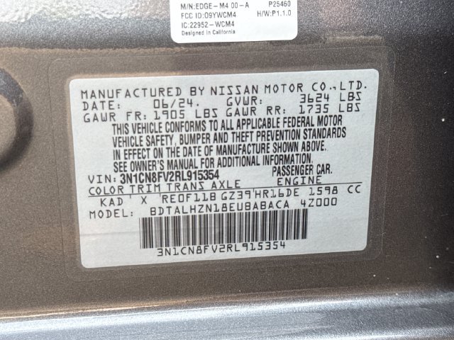 Used 2024 Nissan Versa SR FWD image 17