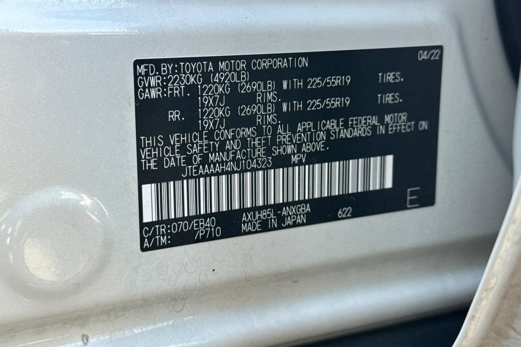 Certified 2022 Toyota Venza XLE AWD/4WD image 27