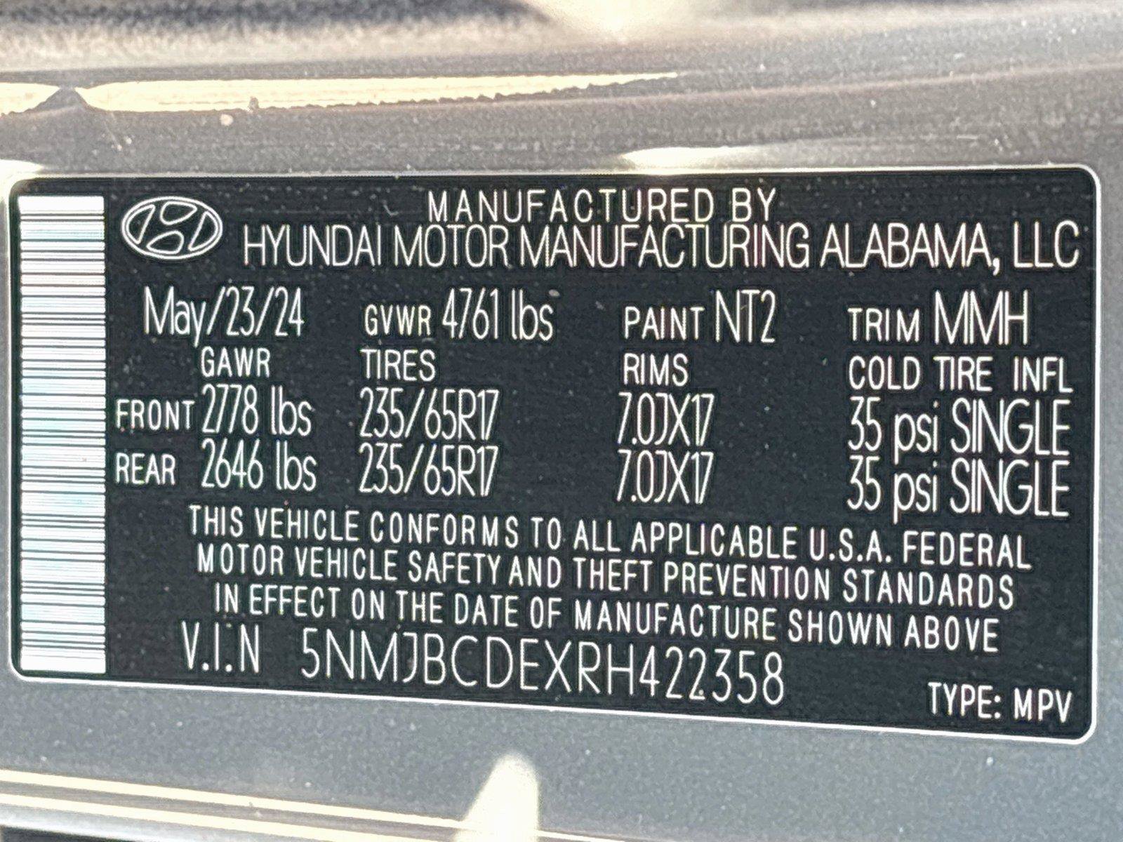 Certified 2024 Hyundai Tucson SEL AWD/4WD image 22