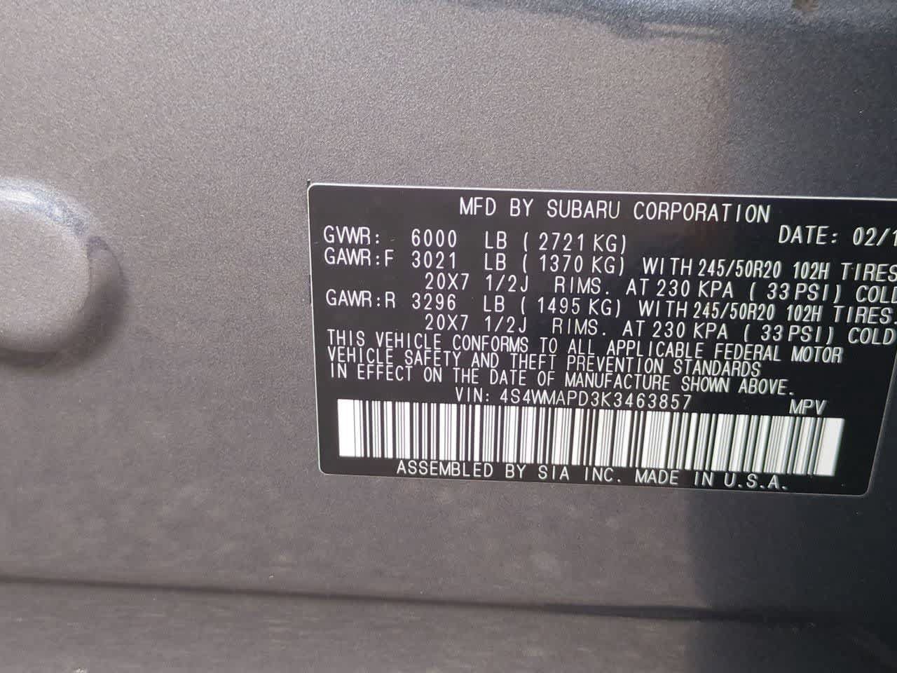 Used 2019 Subaru Ascent Limited AWD/4WD image 37