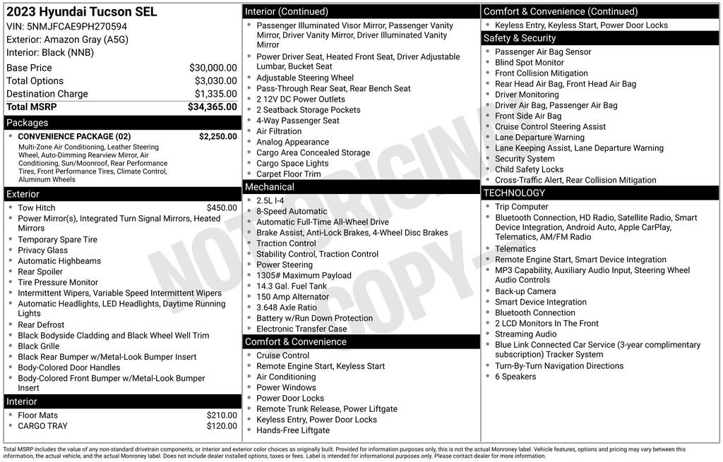 Used 2023 Hyundai Tucson SEL w/ Convenience Package AWD/4WD image 7