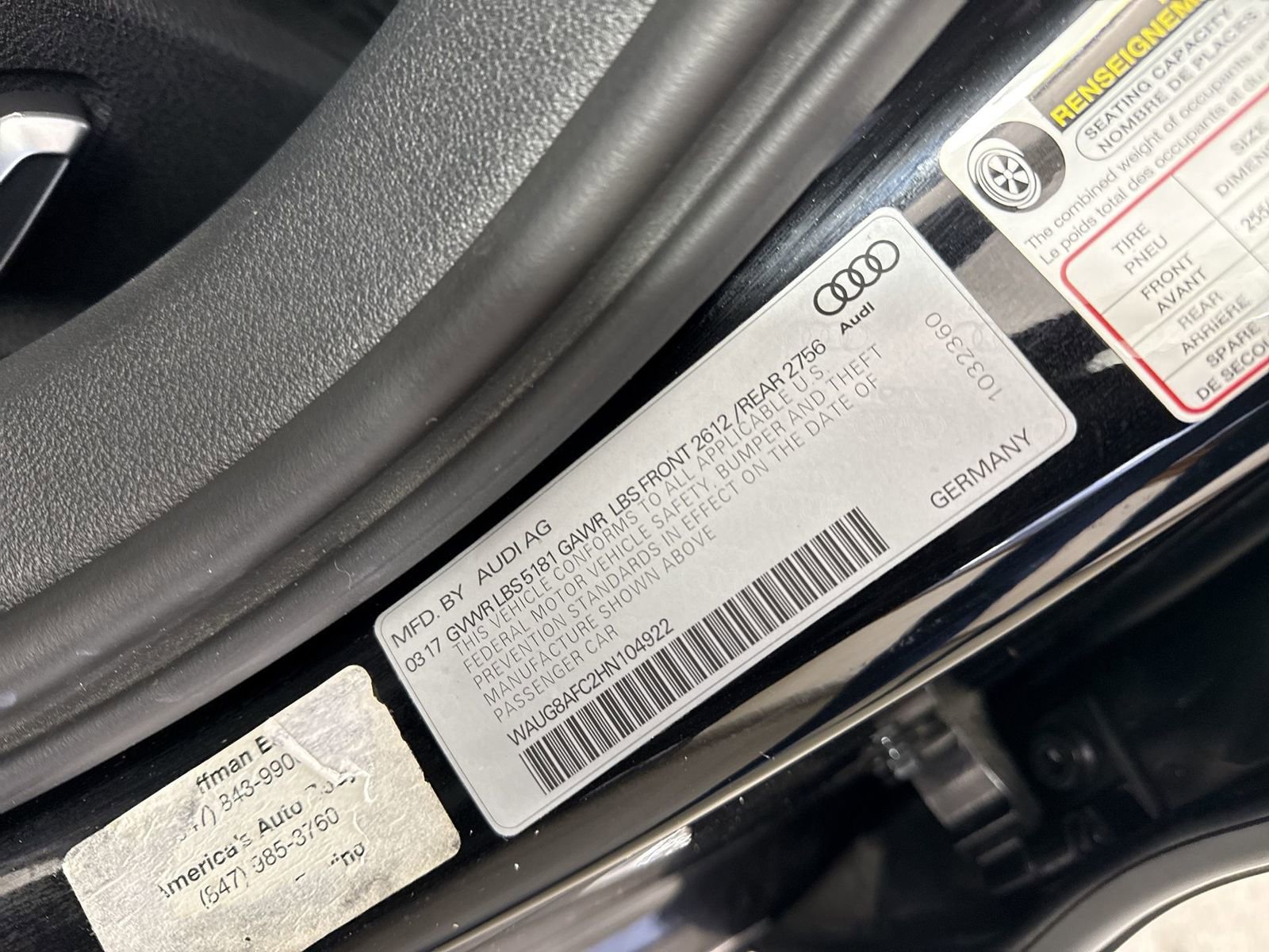 Used 2017 Audi A6 2.0T Premium Plus w/ Premium Plus Package image 37