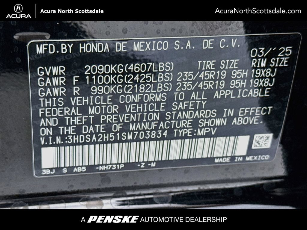 Certified 2025 Acura ADX A-Spec AWD/4WD image 34