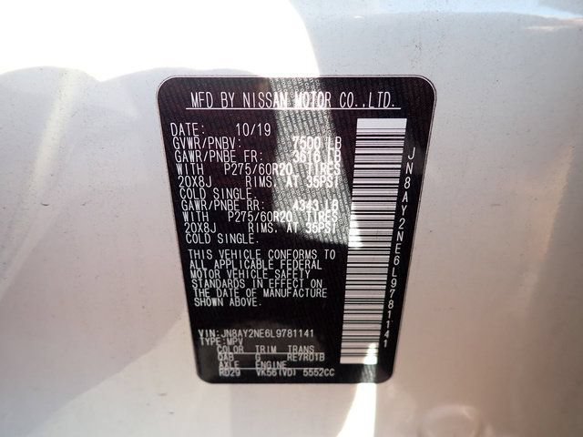 Used 2020 Nissan Armada Platinum w/ Captain's Chairs Package AWD/4WD image 14