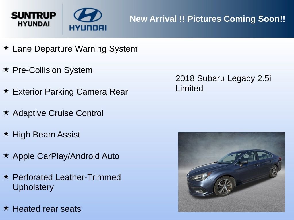 Used 2018 Subaru Legacy 2.5i Limited image 11