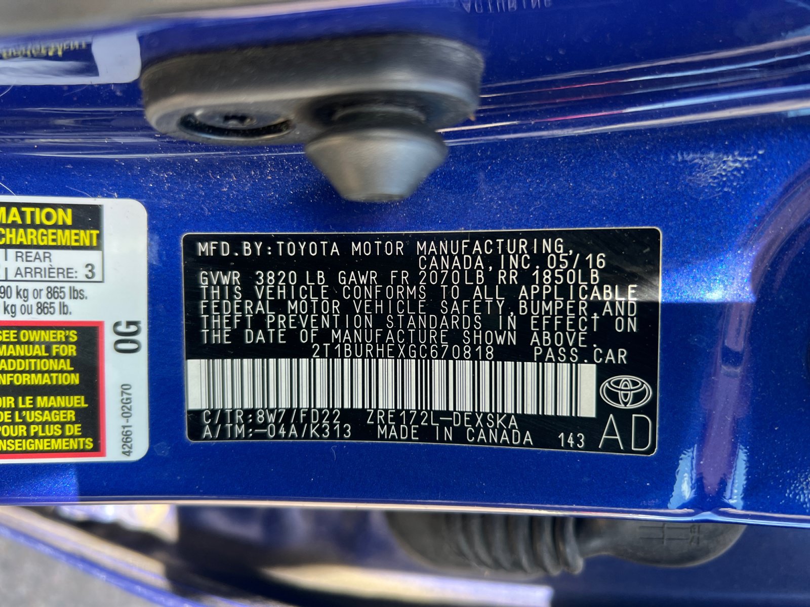 Used 2016 Toyota Corolla S FWD image 23