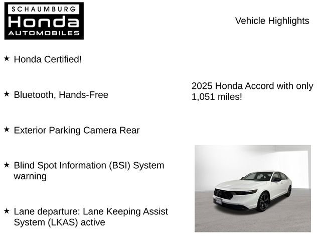 Certified 2025 Honda Accord Sport image 7