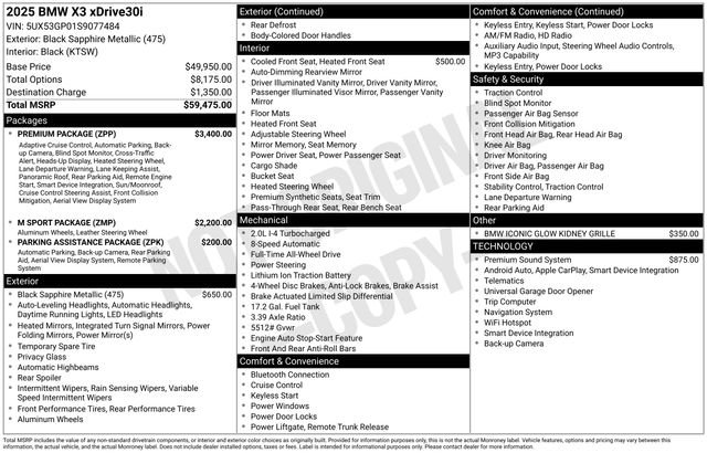 Used 2025 BMW X3 xDrive30i w/ Premium Package image 6