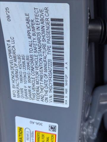 New 2025 Honda Accord SE image 16