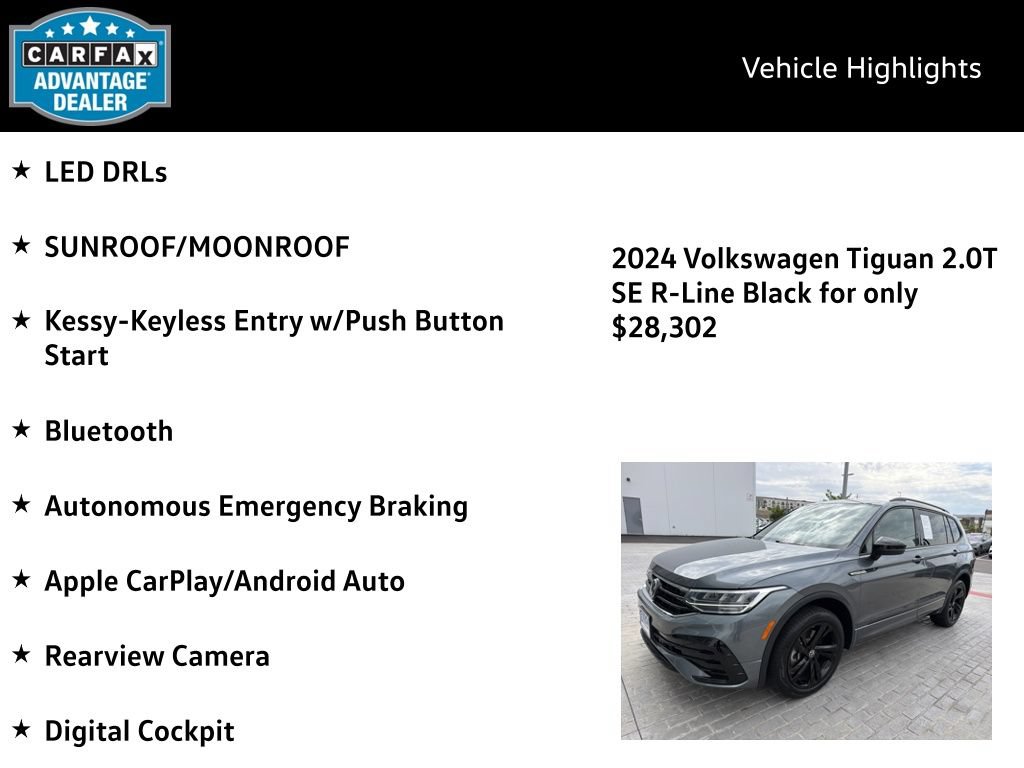 Certified 2024 Volkswagen Tiguan SE R-Line AWD/4WD image 4