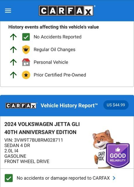 Used 2024 Volkswagen Jetta GLI 40th Anniversary Edition image 5