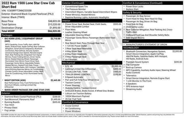 Used 2022 RAM 1500 Lone Star AWD/4WD image 14