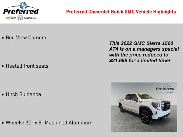 Used 2022 GMC Sierra 1500 AT4 w/ AT4 Premium Package AWD/4WD image 9