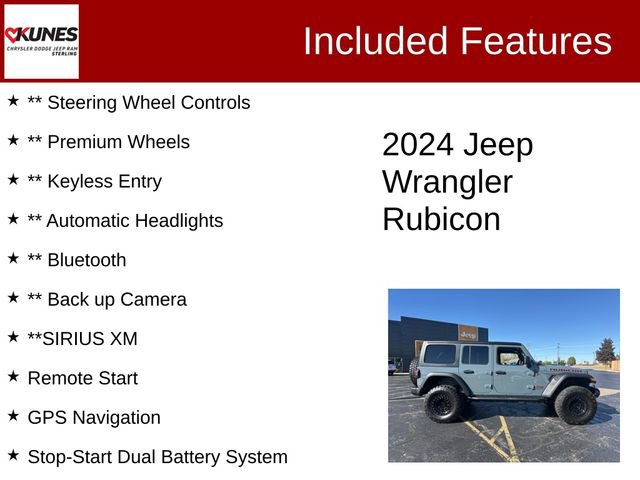 Used 2024 Jeep Wrangler Unlimited Rubicon w/ Technology Group image 3