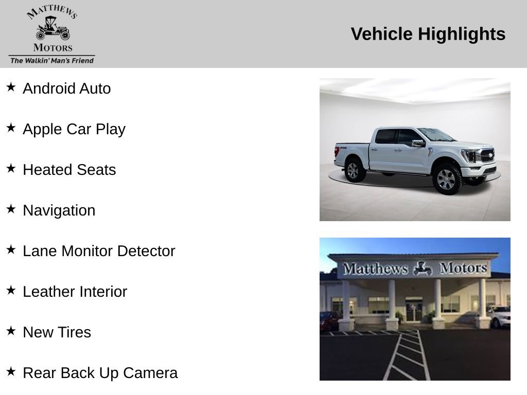 Used 2023 Ford F150 Platinum w/ Equipment Group 701A High image 14