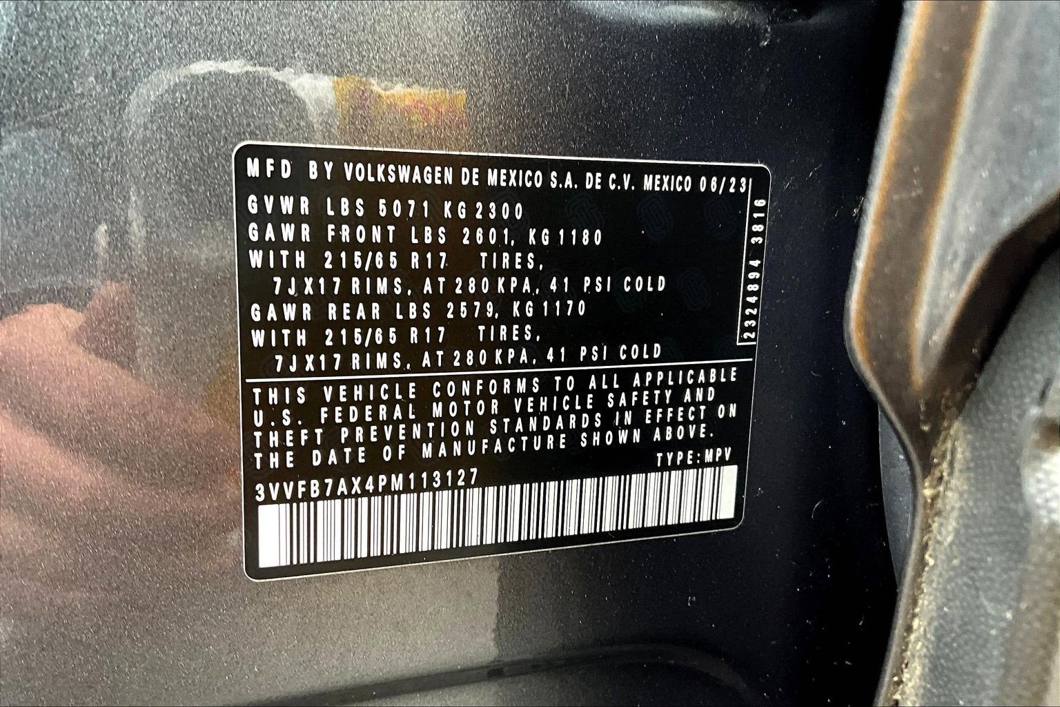 Used 2023 Volkswagen Tiguan S w/ Driver Assistance Package AWD/4WD image 11