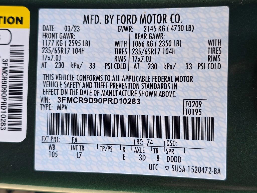 Used 2023 Ford Bronco Sport Badlands AWD/4WD image 31
