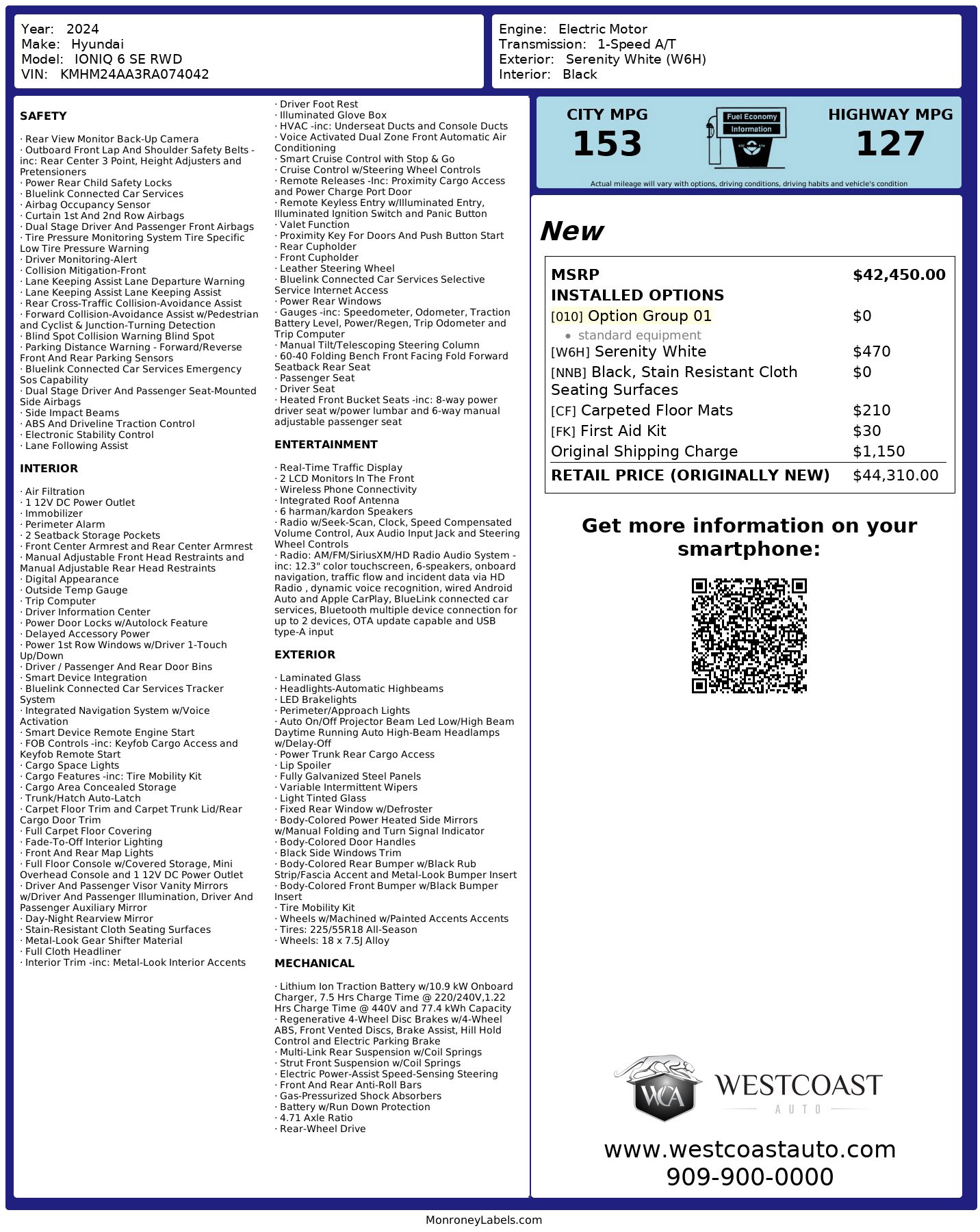 Used 2024 Hyundai Ioniq 6 SE image 9