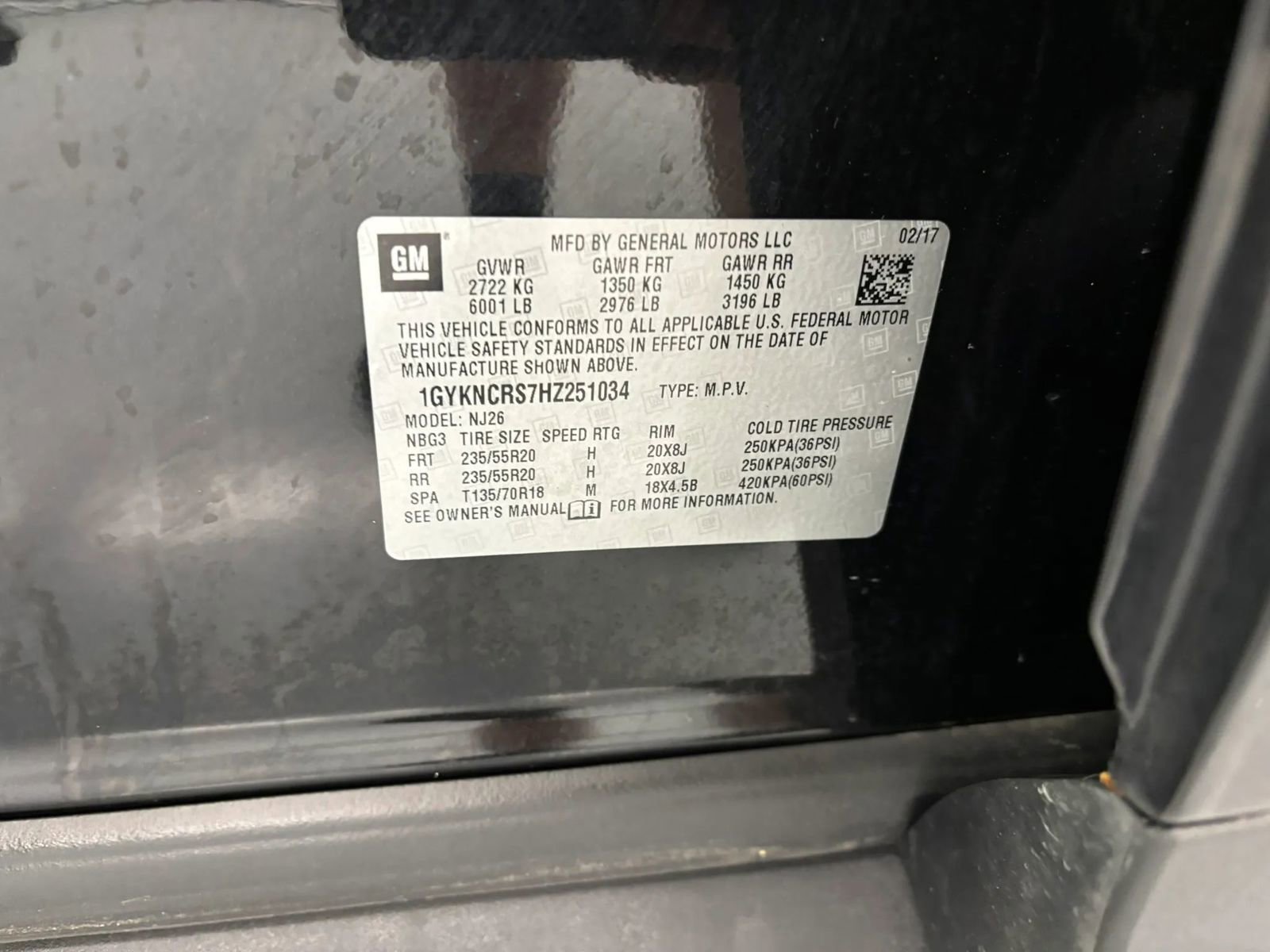 Used 2017 Cadillac XT5 Premium Luxury w/ LPO, Wheel Lock Package image 52