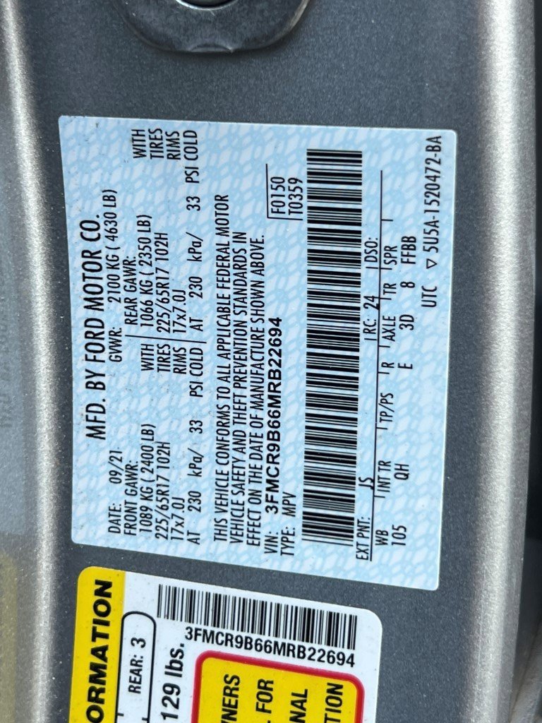 Used 2021 Ford Bronco Sport Big Bend w/ Big Bend Package (96B) image 27