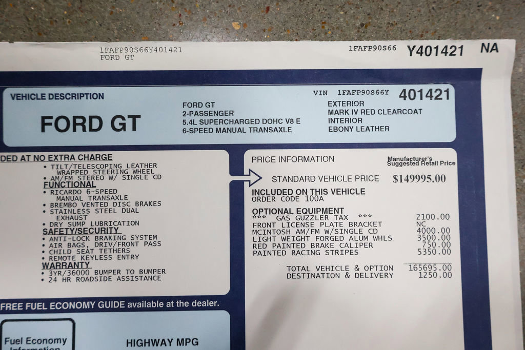 Used 2006 Ford GT RWD image 51