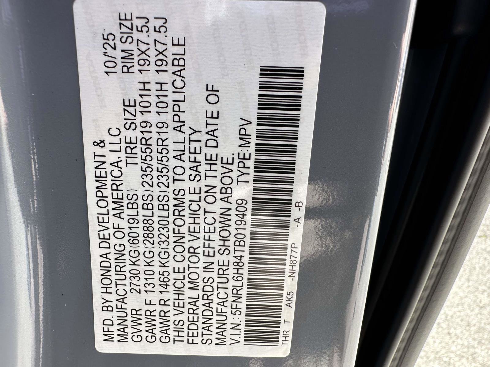 New 2026 Honda Odyssey Touring image 36