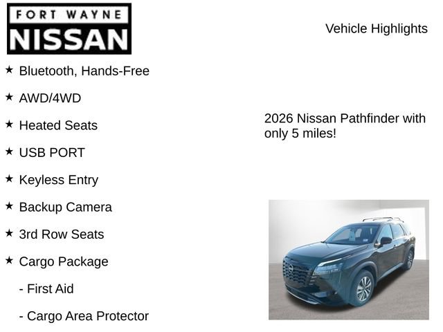New 2026 Nissan Pathfinder SL w/ Cargo Package image 8