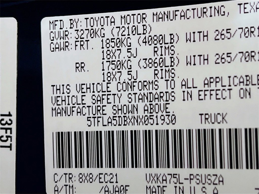 Used 2022 Toyota Tundra SR5 w/ TRD Off-Road Premium Package image 28