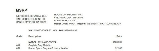 Certified 2023 Mercedes-Benz EQE AMG 4MATIC Sedan image 4