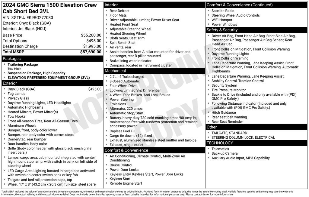 Used 2024 GMC Sierra 1500 Elevation image 28