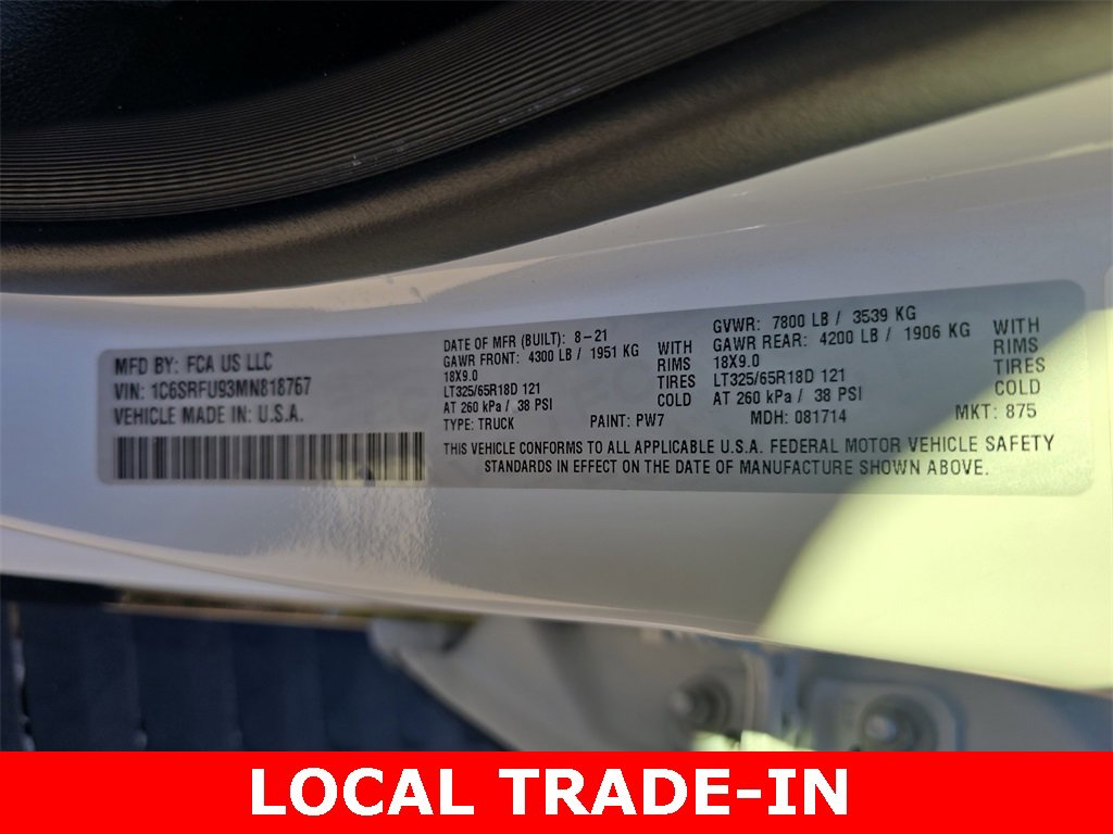 Used 2021 RAM 1500 TRX w/ TRX Level 2 Equipment Group image 38