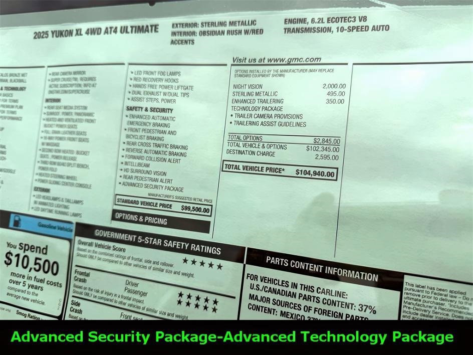 New 2025 GMC Yukon XL AT4 Ultimate image 4