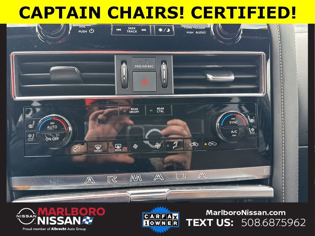 Certified 2024 Nissan Armada Platinum w/ Captain's Chairs Package image 35