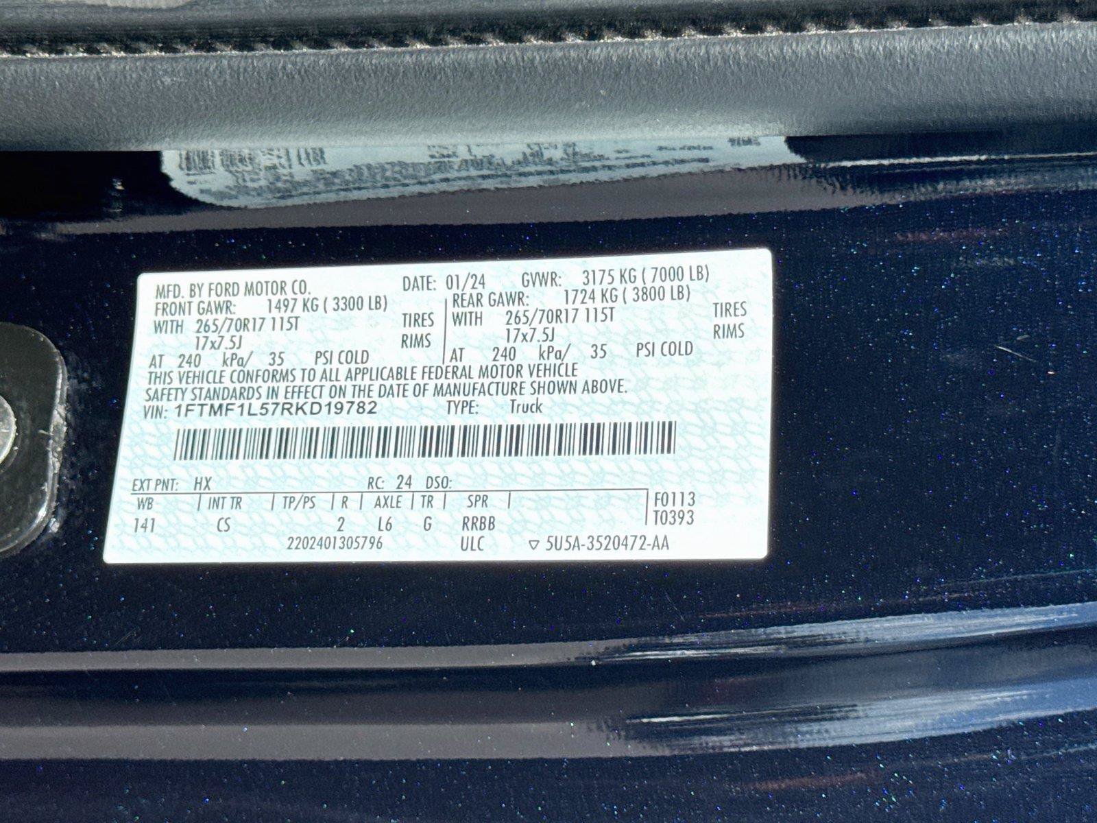 Used 2024 Ford F150 XL w/ Equipment Group 103A High AWD/4WD image 32
